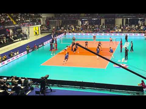 Paola Egonu vs Fabiana Mottis,  EuroVolley 23, Monza