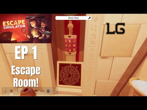 Let's Play Escape Simulator Ep 1 - Checking Out This Virtual Escape Room!