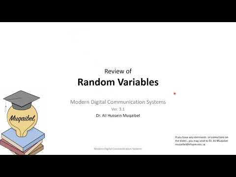 Review of Random Variables