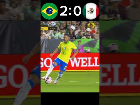 #football Brazil Vs Mexico 2024 friendly match #shorts