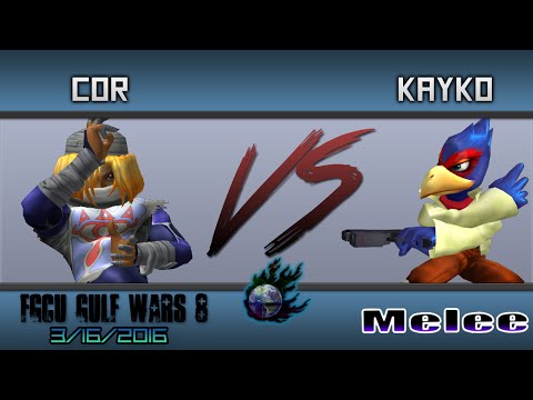 FGCU Gulf Wars 8 - Cor vs. Kayko - Melee Singles Losers Finals