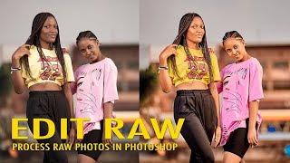 How To EDIT RAW IMAGES IN PHOTOSHOP (Camera Raw and Lightroom) | Raw Photos Tutorial Photoshop