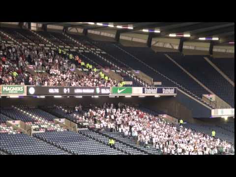 Doping kibiców Legii na meczu w Edynburgu