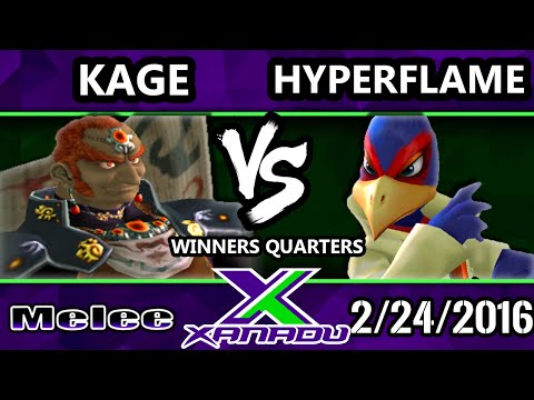 S@X 138 - Kage (Ganondorf) Vs. Hyperflame (Falco, Fox) SSBM Winners Quarters - Smash Melee