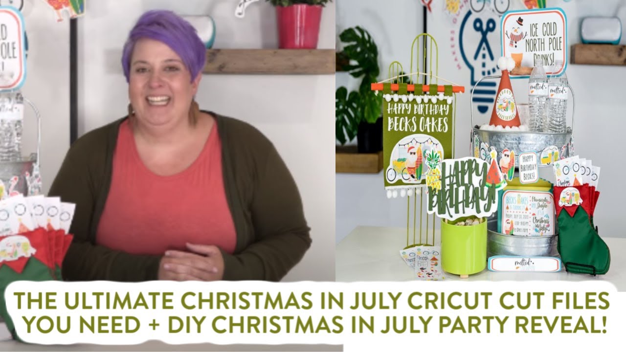 The Ultimate Christmas in July Cricut Cut Files You NEED + DIY CHRISTMAS IN JULY PARTY REVEAL!