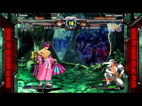 GGXXAC+R @ NEC15 Salty Suite - Zidane (Anji) vs Satou [Japan] (Johnny) [720p/60fps]