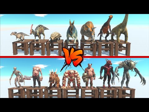 Herbivore Dinosaurs vs Infernals - Animal Revolt Battle Simulator