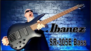 Video thumbnail for IBANEZ SR305E BASS DEMO & REVIEW by Steve Ricardo