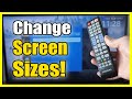 How To Adjust Screen Size Aspect Ratio On Old Samsung TV 16 9 Screen Fit 4 3