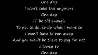 One Day ~ Simple Plan Lyrics