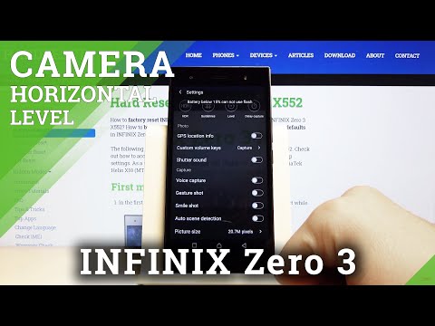 How to Enable Horizontal Level in INFINIX Zero 3 – Enter Camera Pro Mode