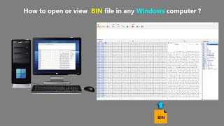 Download the video "How to open or view .BIN file in any Windows computer ?"