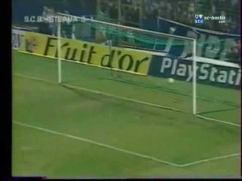 Bastia - Steaua, rezumat prima repriza 1997