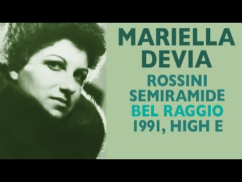 Mariella Devia - Rossini: SEMIRAMIDE, Bel raggio lusinghier, Pescia recital 1991, High E