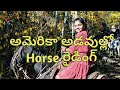 usa లో గుర్రపు స్వారీ vlogs telugu vlogs in usa telugu traveler anu in america wildlife