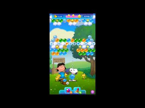 Snoopy Pop Bubble Shooter Level 39 by Jam City Gameplay