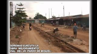 preview picture of video 'Spot Mejoramiento Vial del Jr. Pardo de Miguel de Puerto Maldonado - GOREMAD'