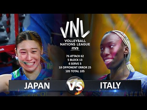 Japan vs Italy | Women's VNL 2025