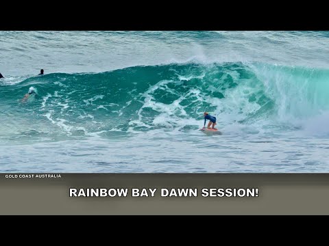 Surfing Rainbow Bay Dawn Session! Bigger &amp; A few Good Sections! Wednesday 27th May 2026