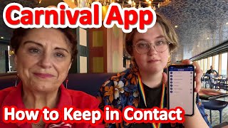 Carnival App Chat - Chat Feature on the Carnival Hub App
