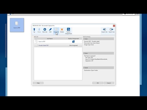 Epson Document Capture Pro: #5 Creating Scan Jobs and One Touch Job Scanning