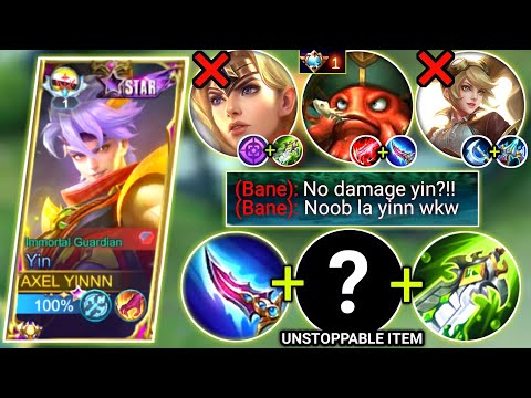 HYPER YIN VS HYPER BANE | INSANE BATTLE | NEW BEST BUILD & EMBLEMS FOR YIN 2023 | MOBILE LEGENDS