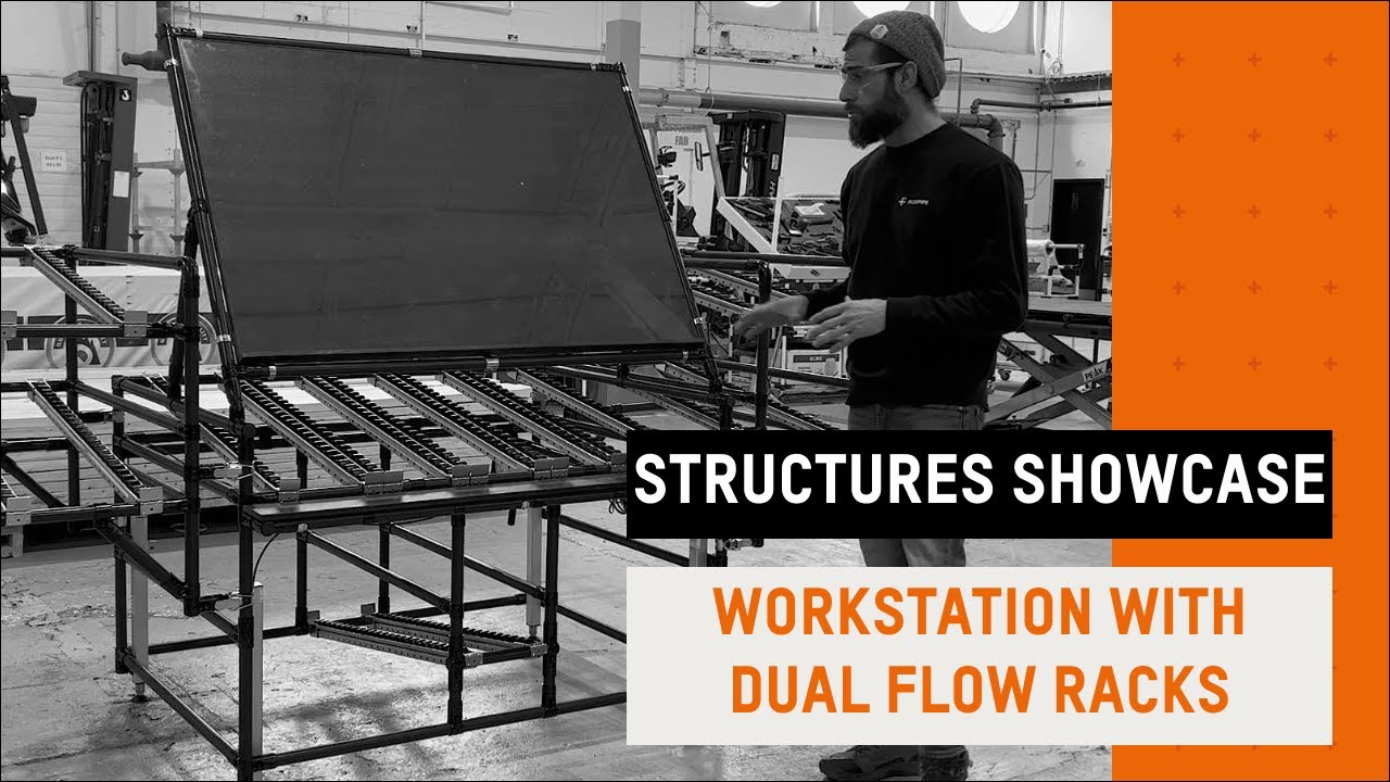 🌟 Smart Workstation with Dual Flow and Lift Kit | Structure showcase