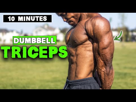 10 MINUTE LIGHTWEIGHT DUMBBELL TRICEP WORKOUT!