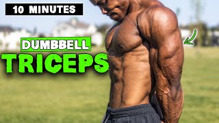 10 MINUTE LIGHTWEIGHT DUMBBELL TRICEP WORKOUT!