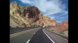 preview picture of video 'AZ I-15, Paiute Wilderness Area, Virgin River Canyon'