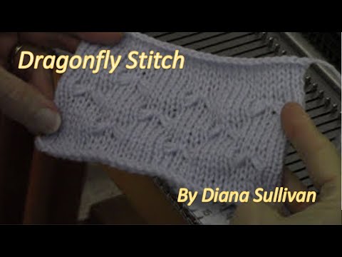 Dragonfly Stitch to Machine Knit by Diana Sullivan