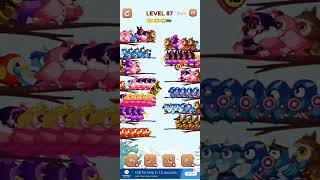 BIRD SORT 2 COLOR PUZZLE GAME🐦 LEVEL 87.
