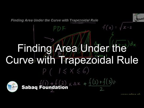 Finding Area Under the Curve with Trapezoidal Rule, Statistics Lecture | Sabaq.pk