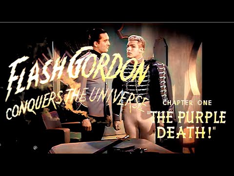 Flash Gordon Conquers The Universe. (1940) in Colour. Chapter 1 of 12 "The Purple Death!"