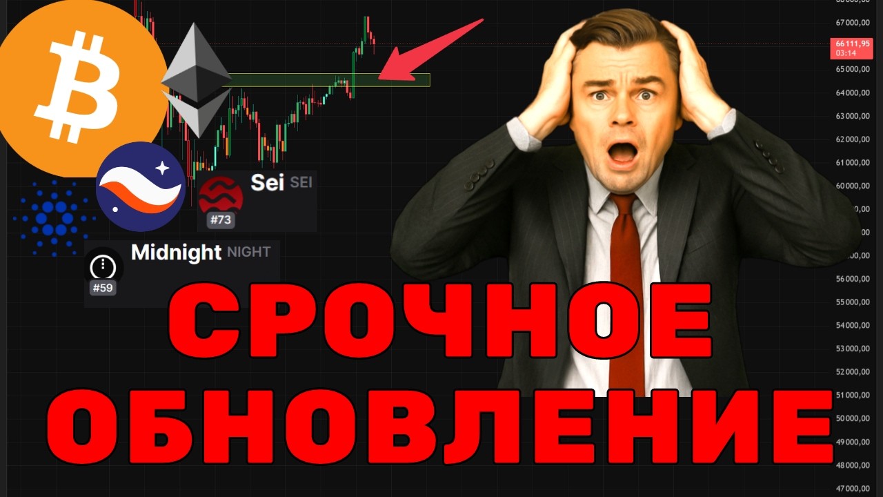 БИТКОИН СРОЧНОЕ ОБНОВЛЕНИЕ! КОНДА НАБИРАТЬ ПОРТФЕЛЬ на среднесрок!