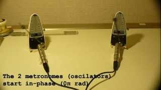 Simple phasing with 2 metronomes