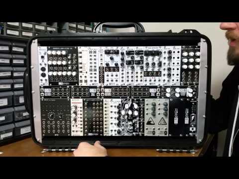 Synthrotek 1U Full Row Eurorack Modules Demo & 104 HP Waterproof Case