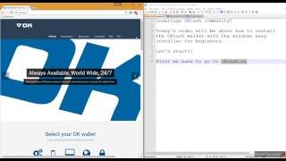 OK Tutorials: How to install Okcash wallet on Windows (Easy Installer)