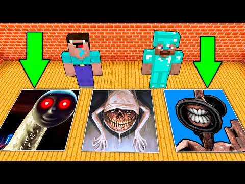 NOOB VS PRO - TOMAS.EXE VS SIREN HEAD VS BRIDGE WORM SCARY PITS SCP IN MINECRAFT / Animation