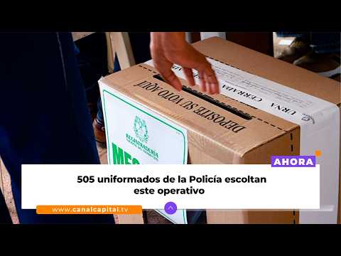 Inició el traslado del material electoral de Bogotá a Cundinamarca