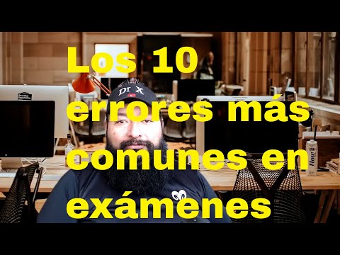 Los 10 errores más comunes en exámenes