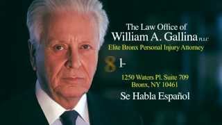 preview picture of video 'Personal Injury Attorney Bronx - The Law Office of William A. Gallina'