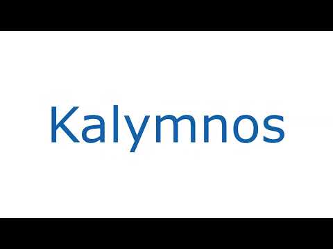 How To Pronounce Kalymnos With Greek Accent