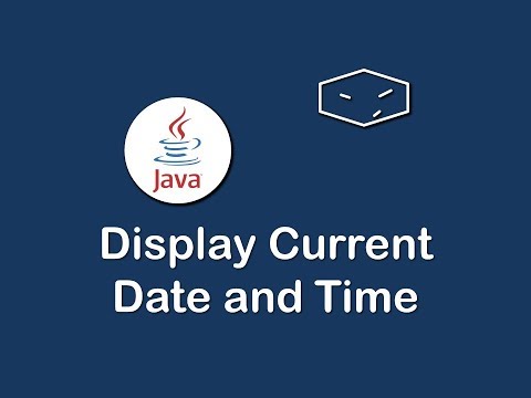display current date and time in java