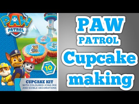 PAW PATROL Cupcake Making with Shalvi | How to make Cupcake for Kids | Yummy Cupcake Recipe