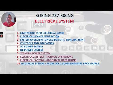 BOEING 737-800NG ELECTRICAL SYSTEM PART 3