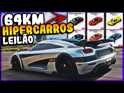 CORRIDA DE 64KM com HIPERCARROS de LEILÃO - FORZA HORIZON 5 ONLINE