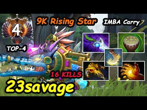 23savage - [Slark] IMBA CARRY TOP-4 9K MMR Rising Star Dota 2 7.22 Pro Gameplay