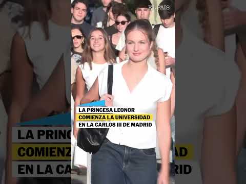 La princesa Leonor comienza la universidad en la Carlos III de Madrid #shorts