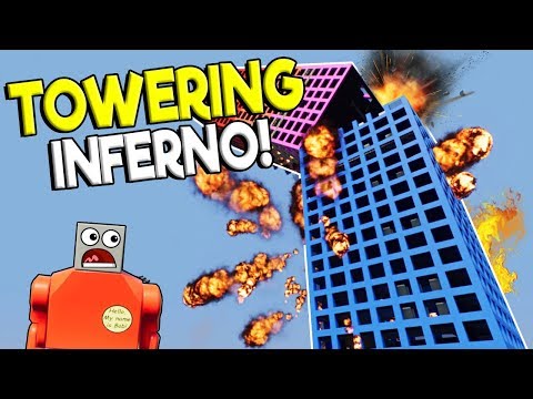 LEGO BUILDING FIRE SURVIVAL CHALLENGE! - Brick Rigs Gameplay Challenge - Lego Building Destruction